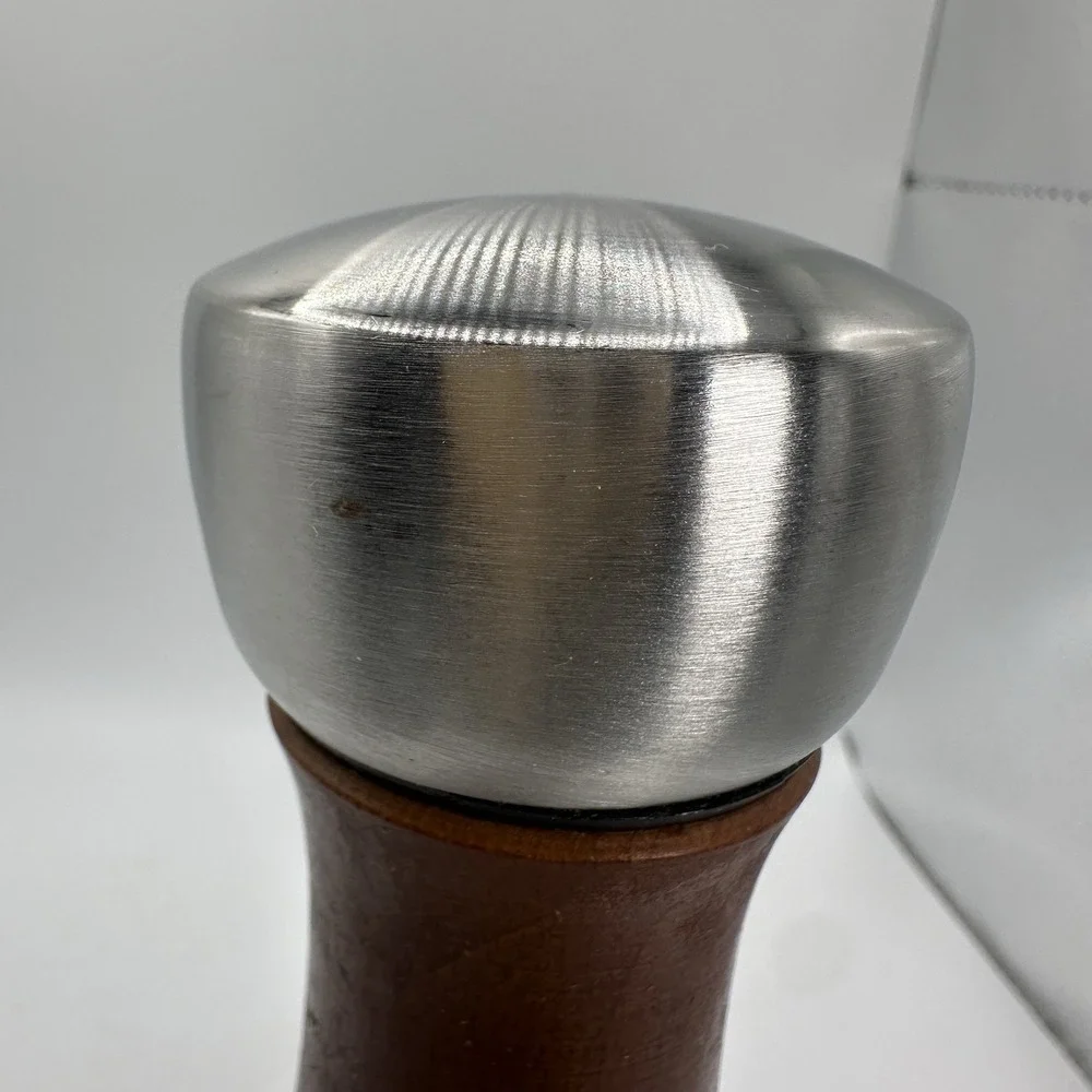 COLE & MASON Oldbury Wood Salt Grinder - Gourmet Mills Wooden Steel Gourmand 7.5